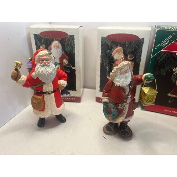 Lot of 4 Vintage Hallmark Keepsake Ornaments Merry Olde Santa w Boxes - Picture 3 of 3